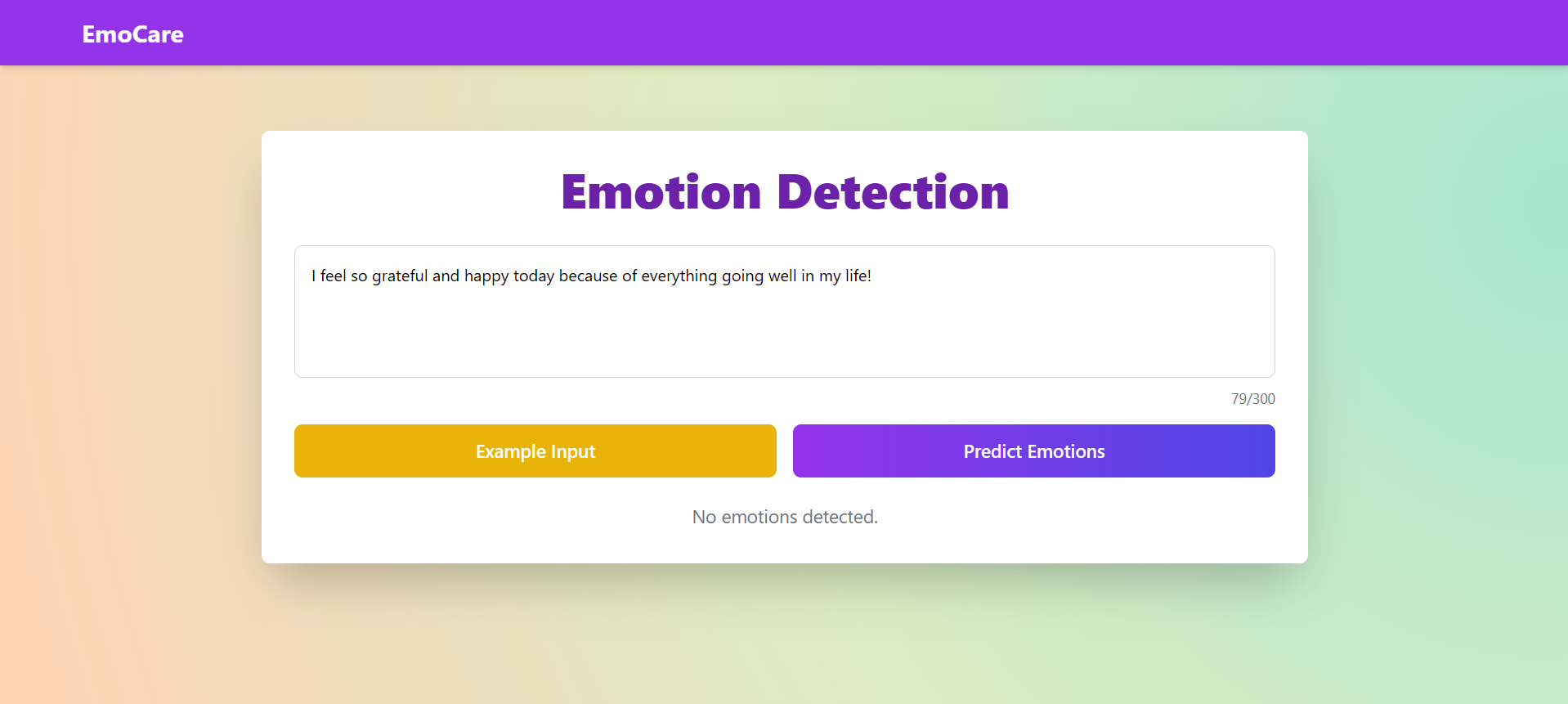 Emocare (Digital Emotion Assistant)